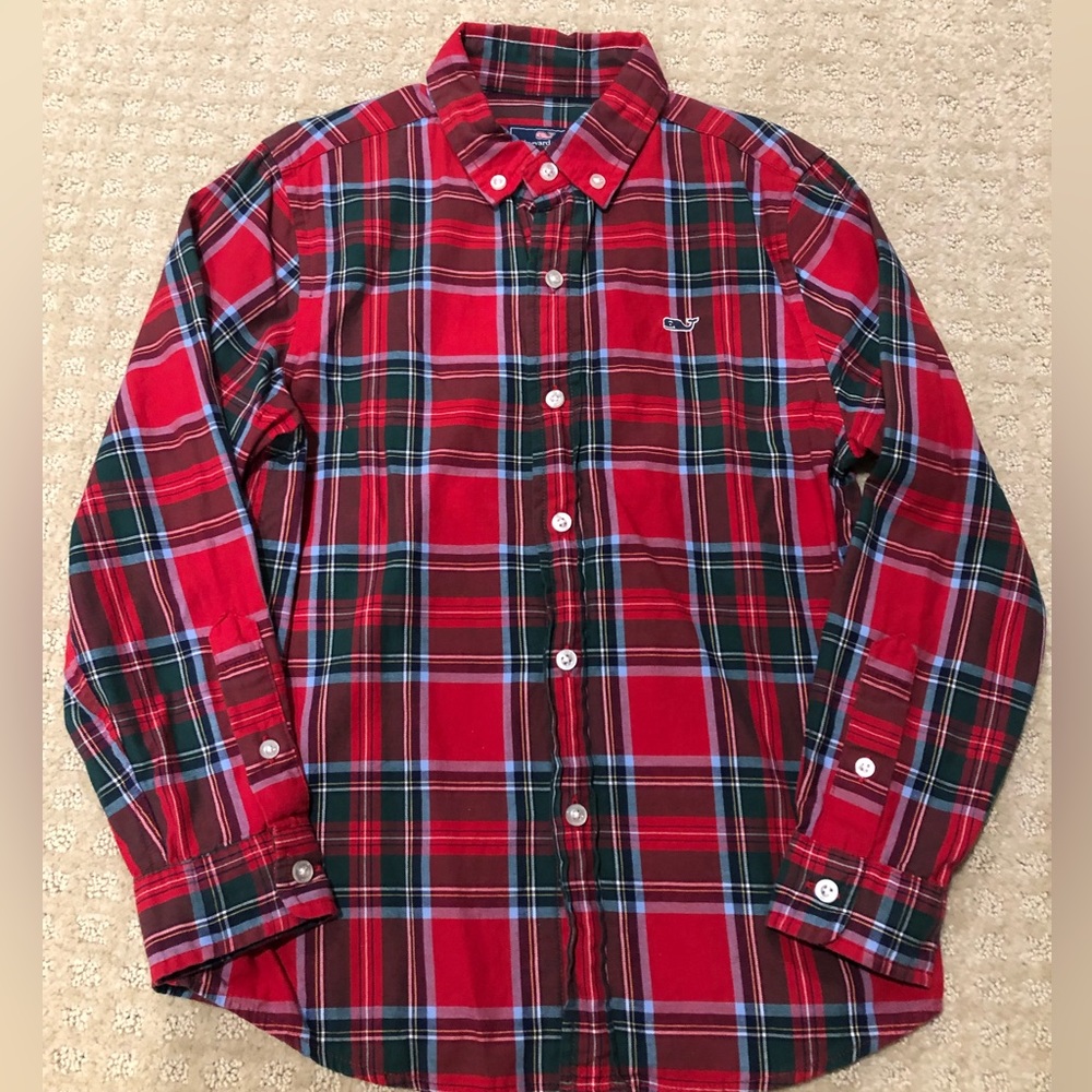 Vineyard Vines Boys L/S Plaid Button Down